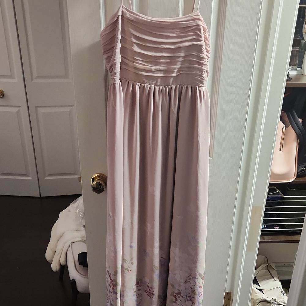 Tulle Blush Strapless Dress